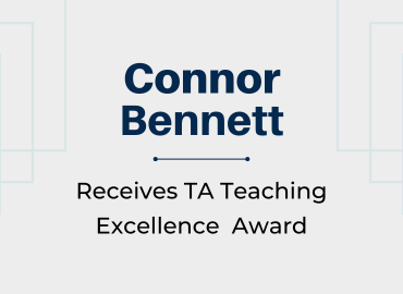 Connor Bennett Receives Teaching Excellence Award