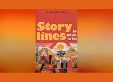Book cover of Story Lines on an orange background